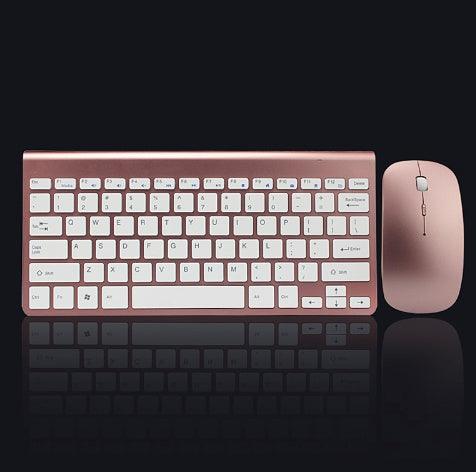 Exclusive Bluetooth keyboard and Mouse — Gold — Front View
