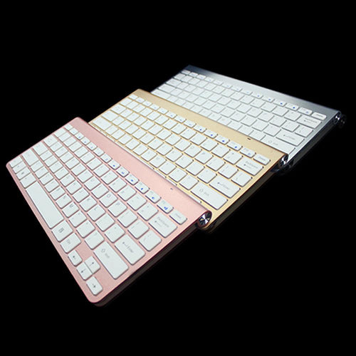 Exclusive Bluetooth keyboard and Mouse — Gold — Side View