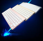Exclusive Bluetooth keyboard and Mouse — Gold — Back View