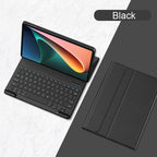 Exclusive Bluetooth Keyboard Holster Tablet Case — Black — Size Keyboard — Width Mi Pad 5or5 Pro — Top View