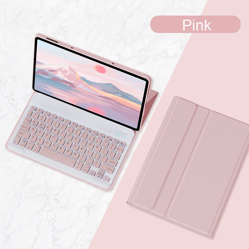 Exclusive Bluetooth Keyboard Holster Tablet Case — Black — Size Keyboard — Width Mi Pad 5or5 Pro — Side View
