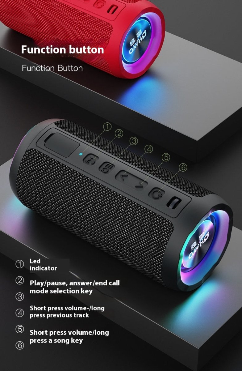 Exclusive Bluetooth Speaker | Portable Wireless Rich Bass — Black Standard Edition — Alternate View 11
