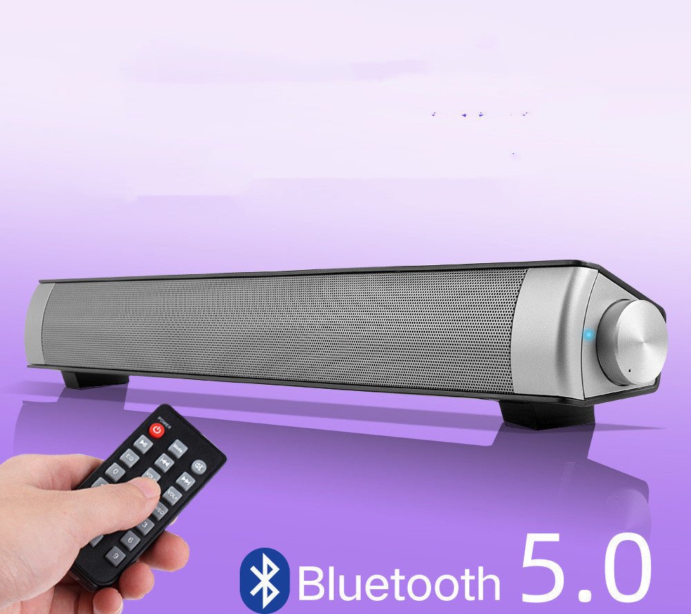 Exclusive Bluetooth Speaker Home Sound Blaster Remote Control Version — Black — Size USB — Side View