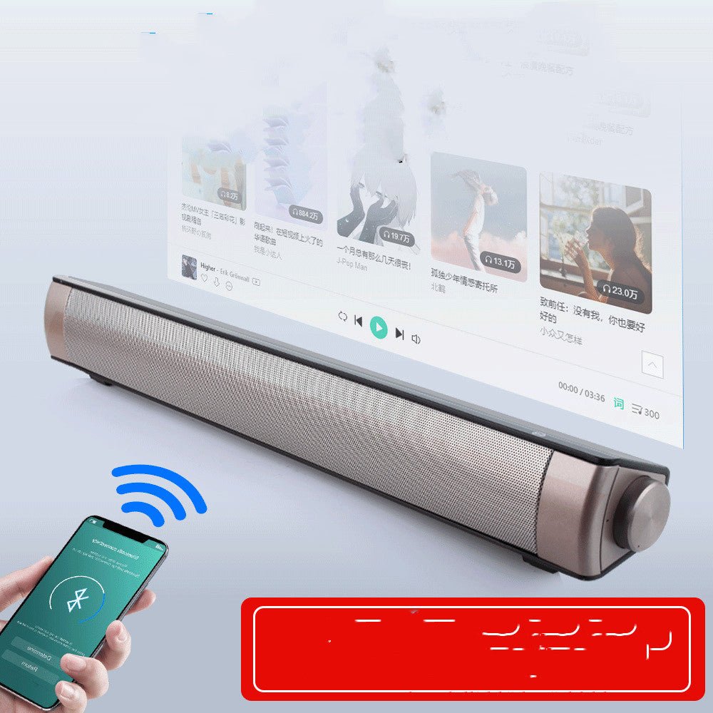 Exclusive Bluetooth Speaker Home Sound Blaster Remote Control Version — Black — Size USB — Front View