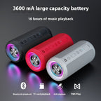 Exclusive Bluetooth Speaker | Portable Wireless Rich Bass — Black Standard Edition — Back View