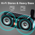 Exclusive Bluetooth speaker wireless — Green — Back View