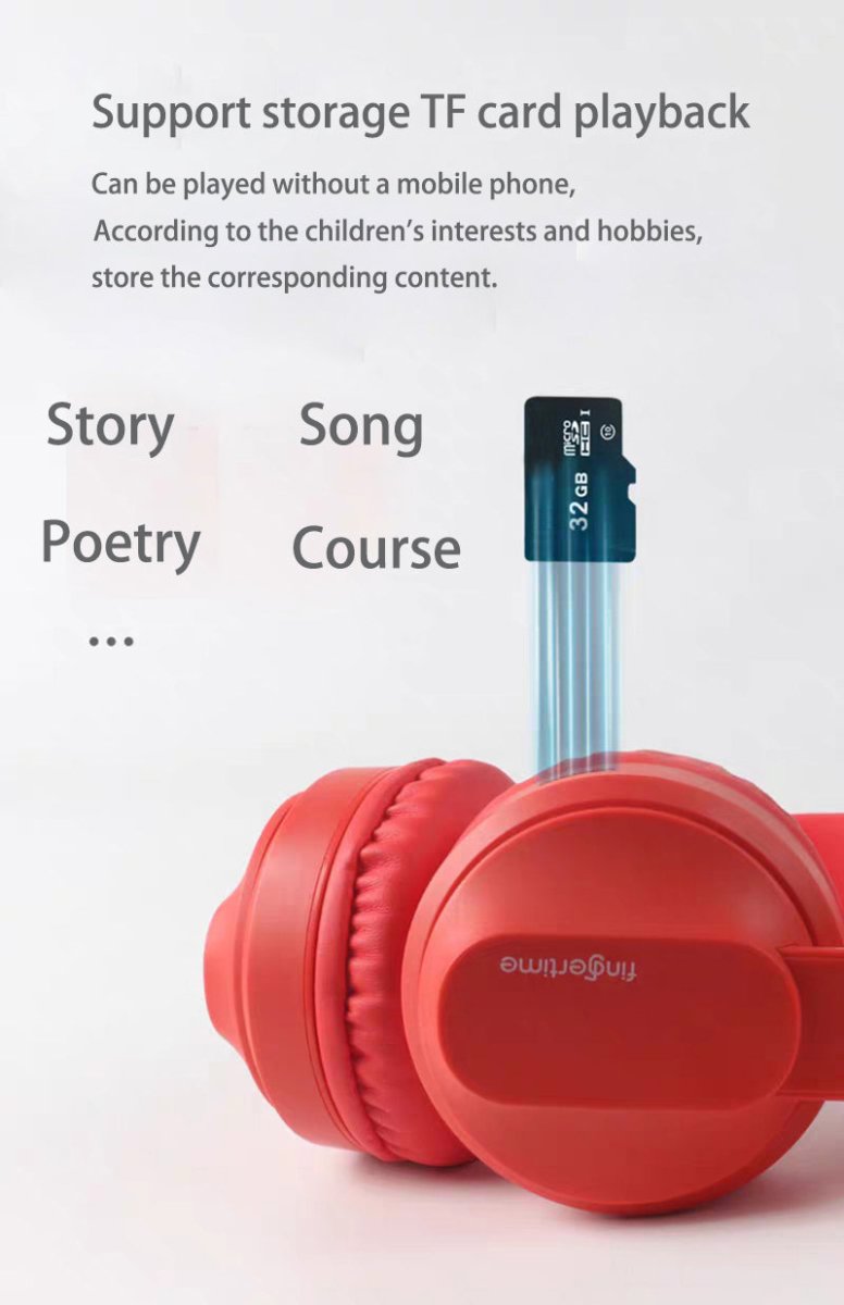 Exclusive Bluetooth Wireless Internet Class TF Card Plug-in Headset — Red — Alternate View 8
