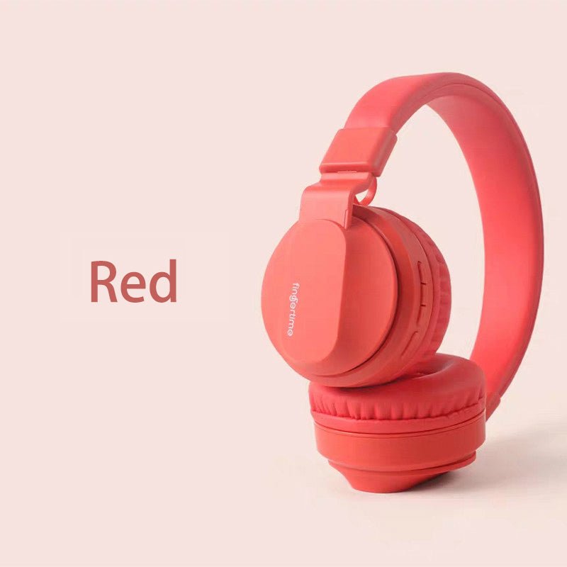 Exclusive Bluetooth Wireless Internet Class TF Card Plug-in Headset — Red — Lifestyle View