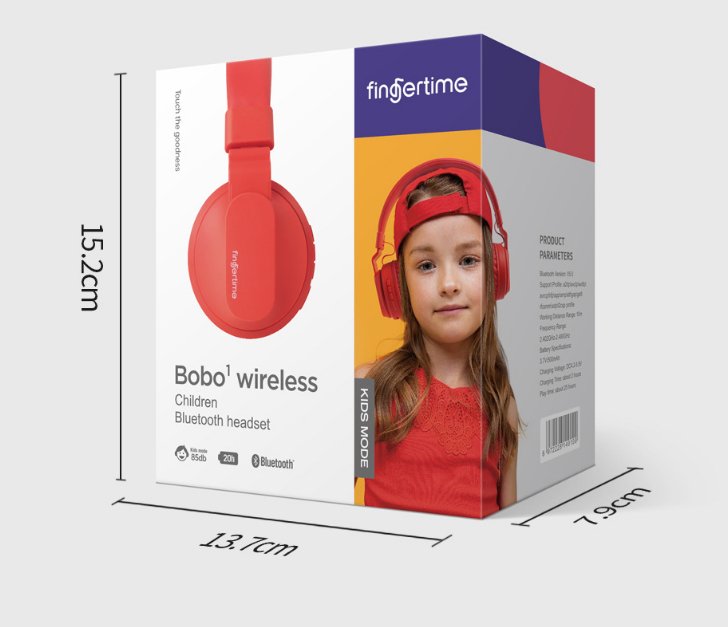 Exclusive Bluetooth Wireless Internet Class TF Card Plug-in Headset — Red — Alternate View 12