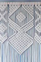 Exclusive Bohemian Macrame Wall Hanging Tapestry Boho Nordic — Beige — Size Cotton rope — Detail View