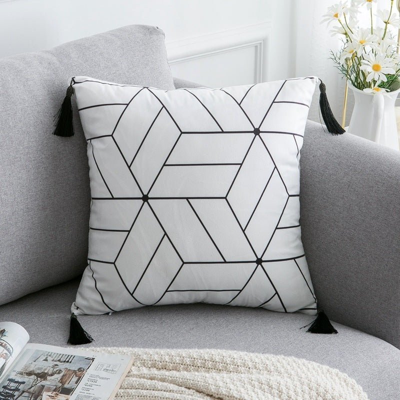 Exclusive Bohemian National Throw Pillow Pillow — A — Size 45x45cm — Detail View