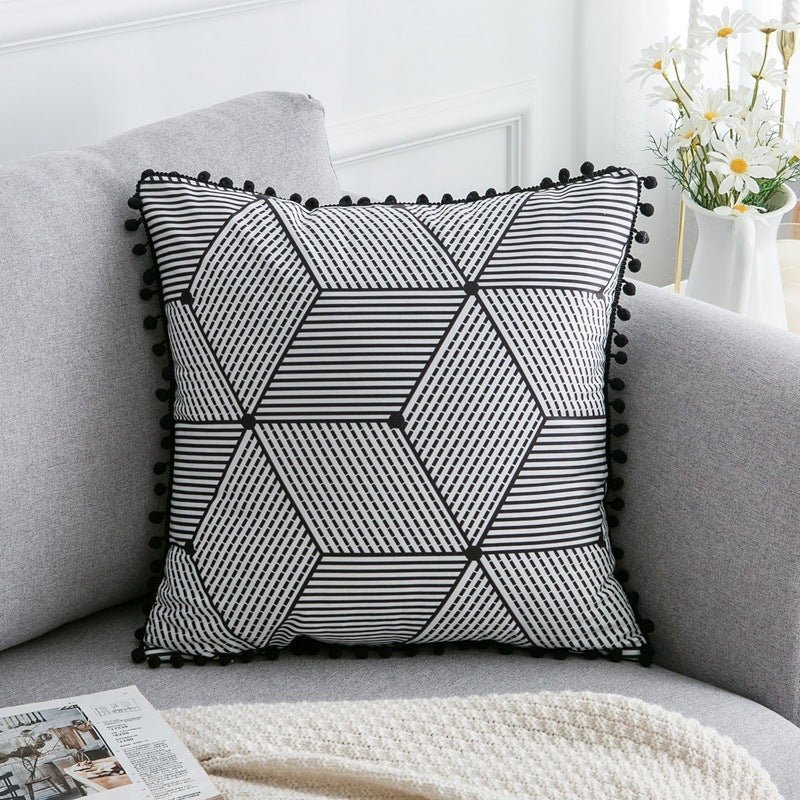 Exclusive Bohemian National Throw Pillow Pillow — A — Size 45x45cm — Lifestyle View