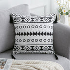 Exclusive Bohemian National Throw Pillow Pillow — A — Size 45x45cm — Back View