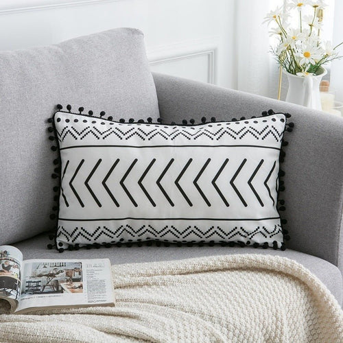 Exclusive Bohemian National Throw Pillow Pillow — A — Size 45x45cm — Side View