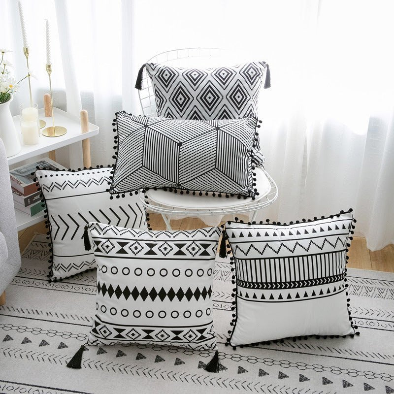 Exclusive Bohemian National Throw Pillow Pillow — A — Size 45x45cm — Front View