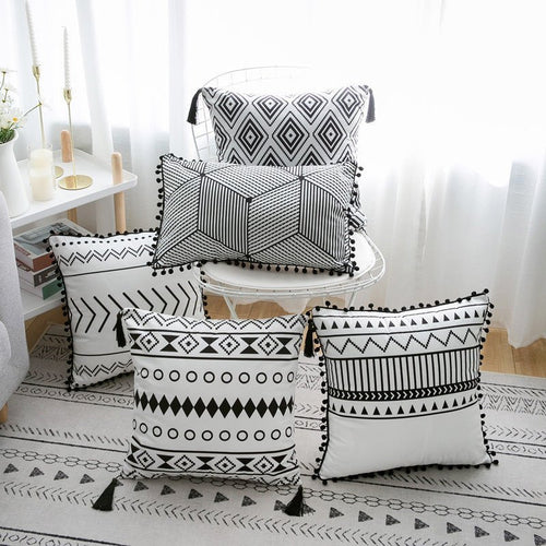 Exclusive Bohemian National Throw Pillow Pillow — A — Size 45x45cm — Front View