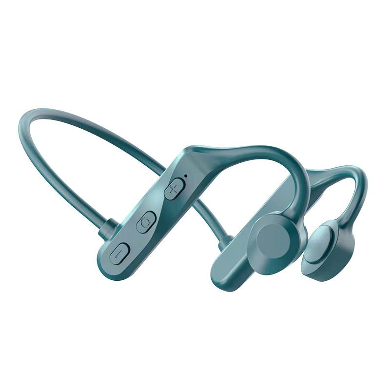 Exclusive Bone Conduction Bluetooth 5.0 Waterproof Headphones — Black — Top View