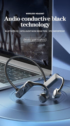 Exclusive Bone Conduction Bluetooth 5.0 Waterproof Headphones — Black — Alternate View 11