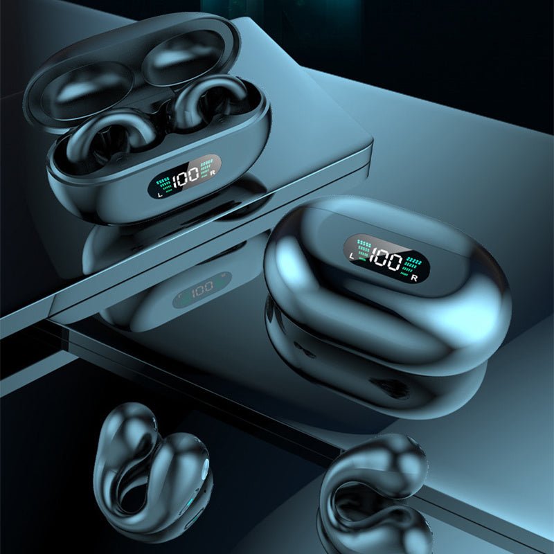Exclusive Bone Conduction Headphones — Black — Top View