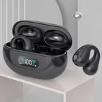 Exclusive Bone Conduction Headphones — Black — Front View
