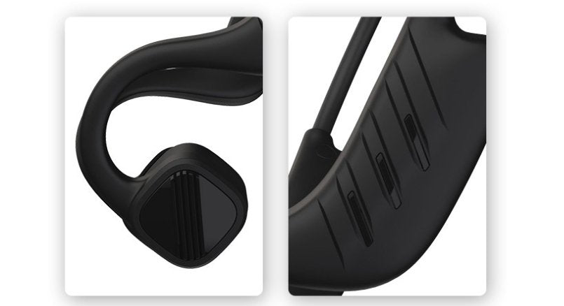 Exclusive Bone Conduction Swimming Headphones | Waterproof MP3 Fitness — Black 8GB RAM — Alternate View 9
