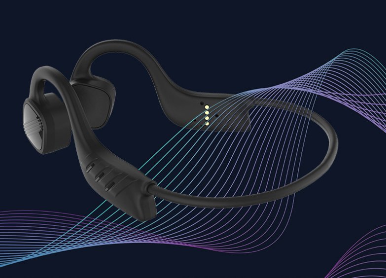 Exclusive Bone Conduction Swimming Headphones | Waterproof MP3 Fitness — Black 8GB RAM — Lifestyle View