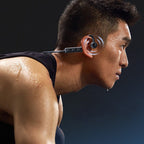 Exclusive Bone Sound Conduction Bluetooth Headset — Black — Side View