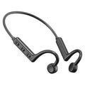 Exclusive Bone Sound Conduction Bluetooth Headset — Black — Front View
