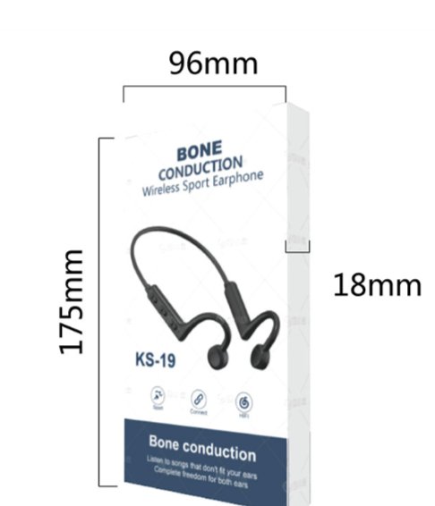 Exclusive Bone Sound Conduction Bluetooth Headset — Black — Lifestyle View