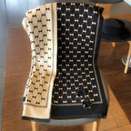 Exclusive Reversible Bow Scarf - Trendy Style — Black Rice Yellow — Size 190x65cm — Alternate View 9