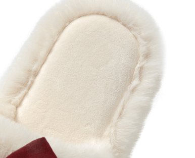Exclusive Bow Opening Cotton Slippers Home Plush — Brown — Size 36to37 — Alternate View 7