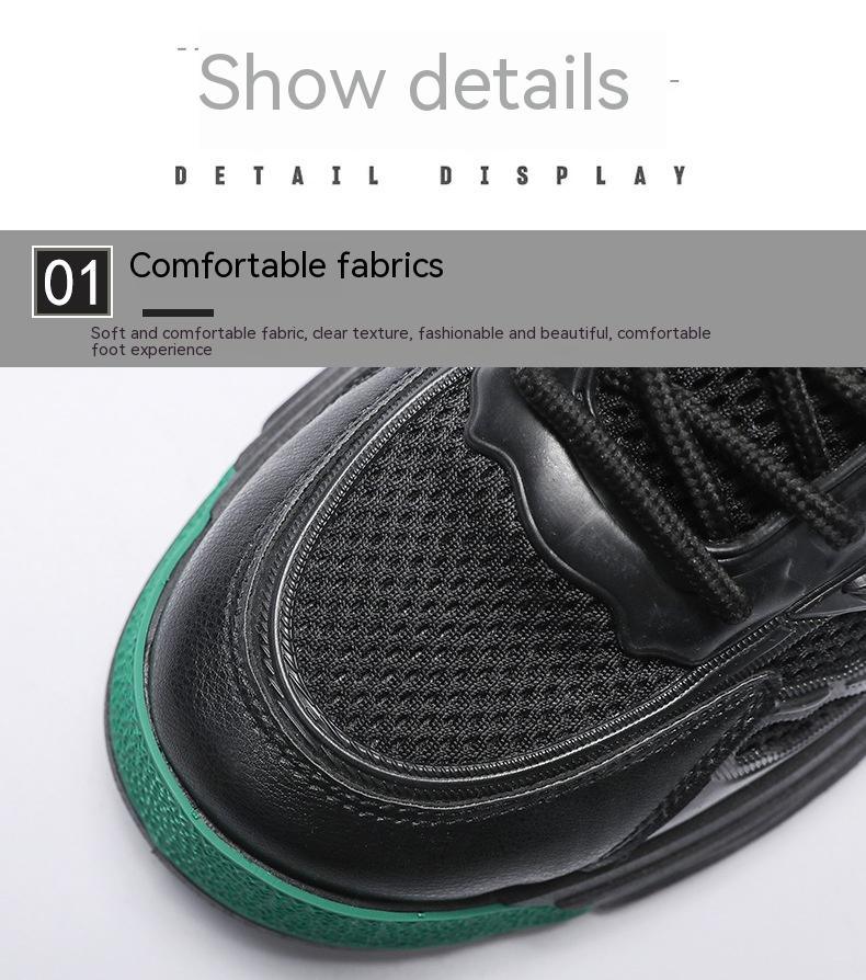 Exclusive Breathable Deodorant Mesh Board Shoes — Black Green — Size 39 — Alternate View 10