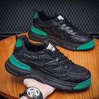 Exclusive Breathable Deodorant Mesh Board Shoes — Black Green — Size 39 — Back View