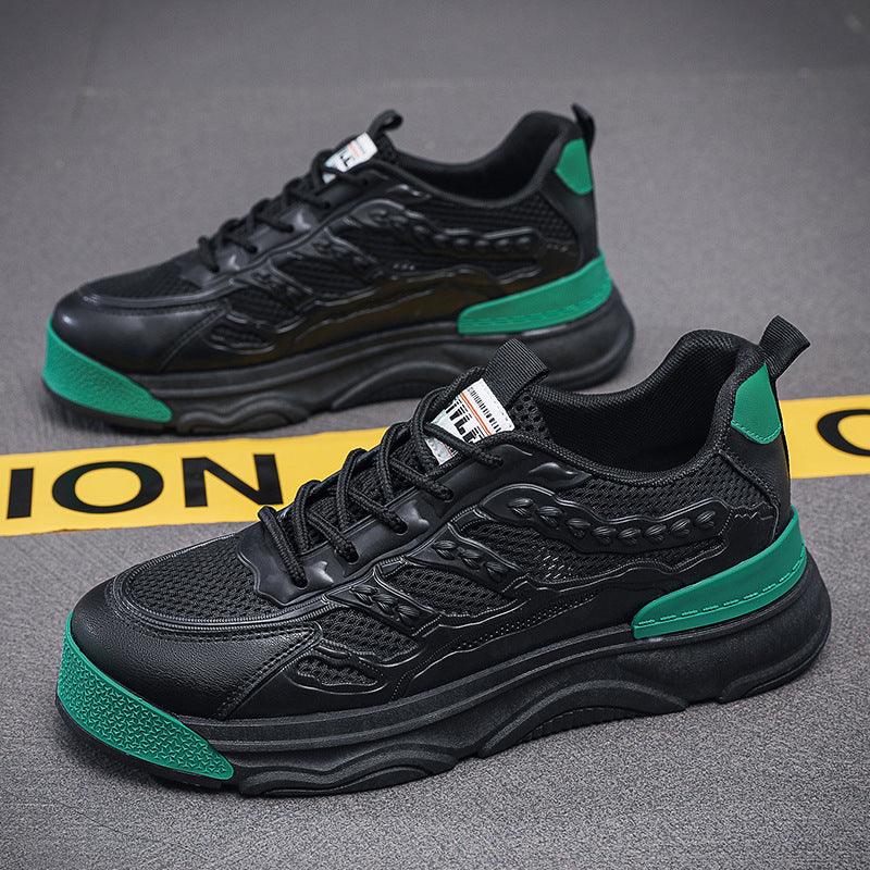 Exclusive Breathable Deodorant Mesh Board Shoes — Black Green — Size 39 — Alternate View 7