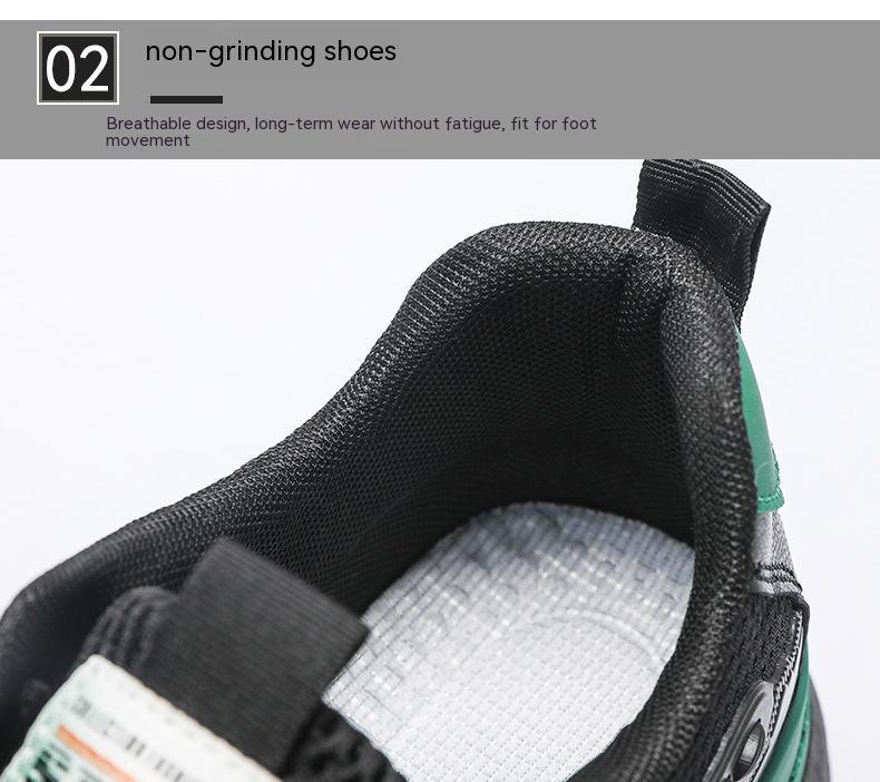 Exclusive Breathable Deodorant Mesh Board Shoes — Black Green — Size 39 — Alternate View 14