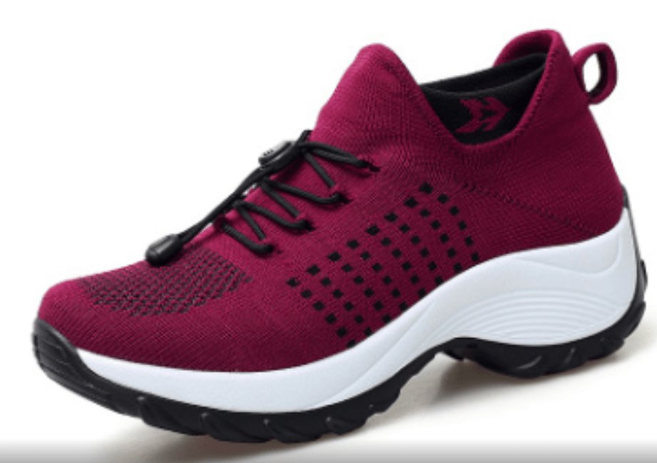 Exclusive Breathable Mesh Socks Running Shoes — Black white — Size 35. — Alternate View 8