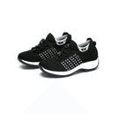 Exclusive Breathable Mesh Socks Running Shoes — Black white — Size 35. — Alternate View 9