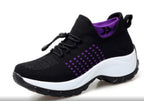Exclusive Breathable Mesh Socks Running Shoes — Black white — Size 35. — Alternate View 7