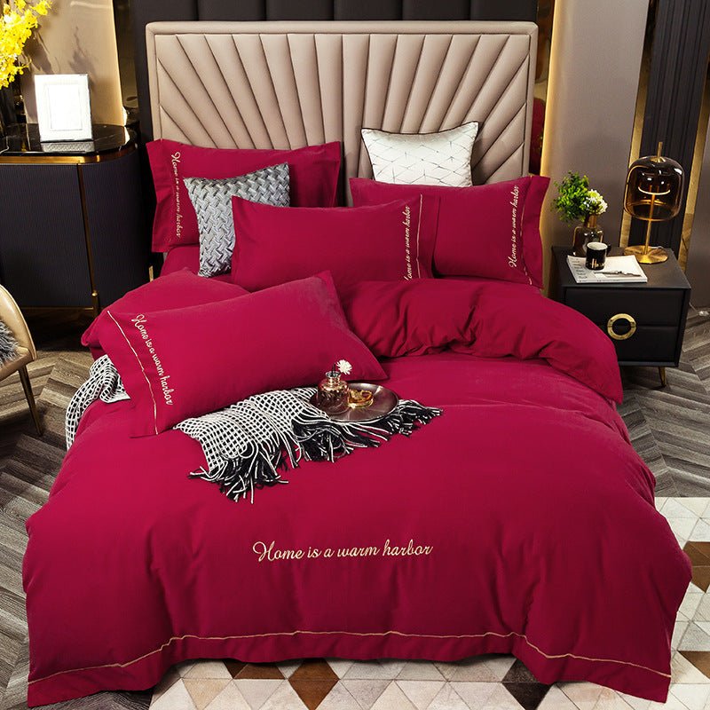 Exclusive Brushed Bedding Set | Soft Brushed Sheets Queen King — White — Size Increase — Alternate View 10