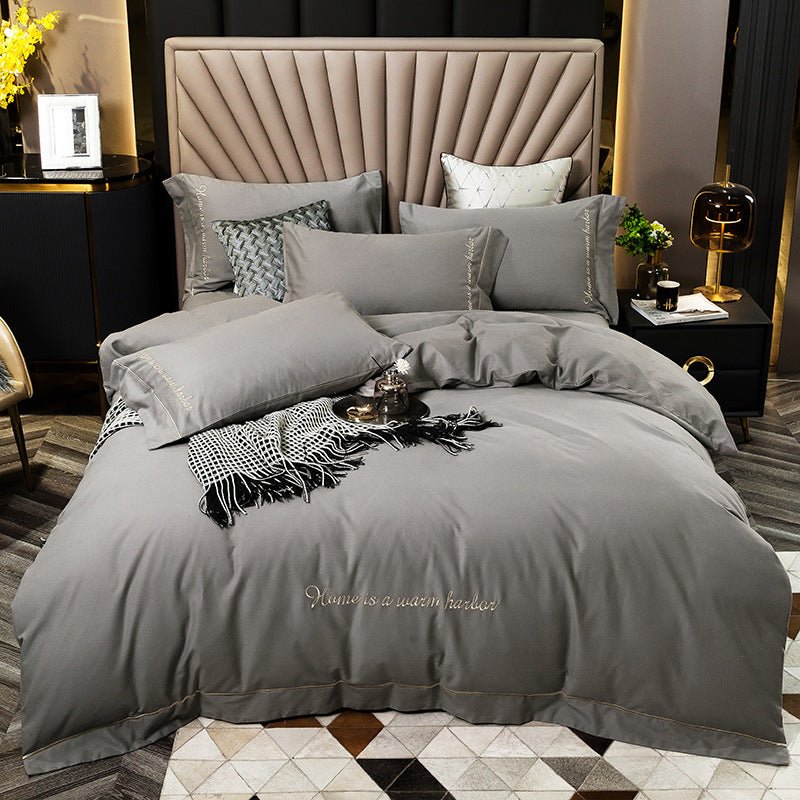 Exclusive Brushed Bedding Set | Soft Brushed Sheets Queen King — White — Size Increase — Alternate View 7