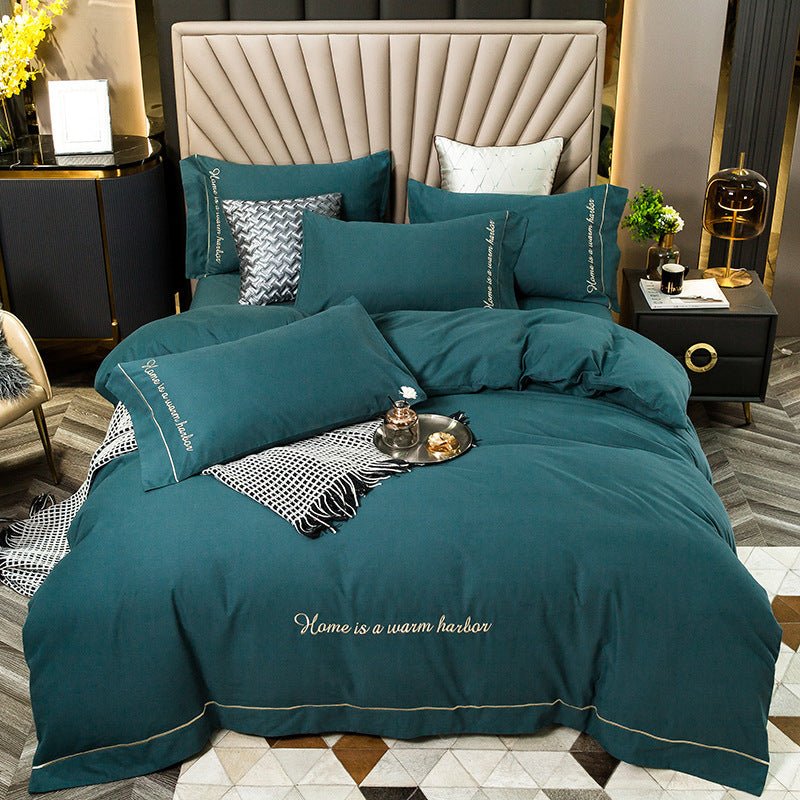 Exclusive Brushed Bedding Set | Soft Brushed Sheets Queen King — White — Size Increase — Lifestyle View