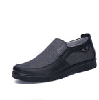 Exclusive Men's Business Casual Soft-Sole Shoes — A Gray — Size 38 — Top View