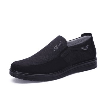 Exclusive Men's Business Casual Soft-Sole Shoes — A Gray — Size 38 — Lifestyle View
