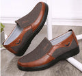 Exclusive Men's Business Casual Soft-Sole Shoes — A Gray — Size 38 — Front View