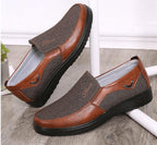 Exclusive Men's Business Casual Soft-Sole Shoes — A Gray — Size 38 — Front View