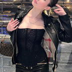 Exclusive Women's Mesh Corset Tube Top ? Backless Crop Tank Streetwear Party Top ? Black ? Size S ? Alternate View 9