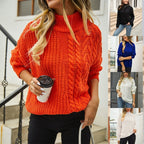 Exclusive Cable-knit Sweater — White — Size S — Front View