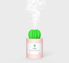 Exclusive Cactus Ultrasonic Aroma Essential Oil Diffuser — Grey — Size USB — Back View