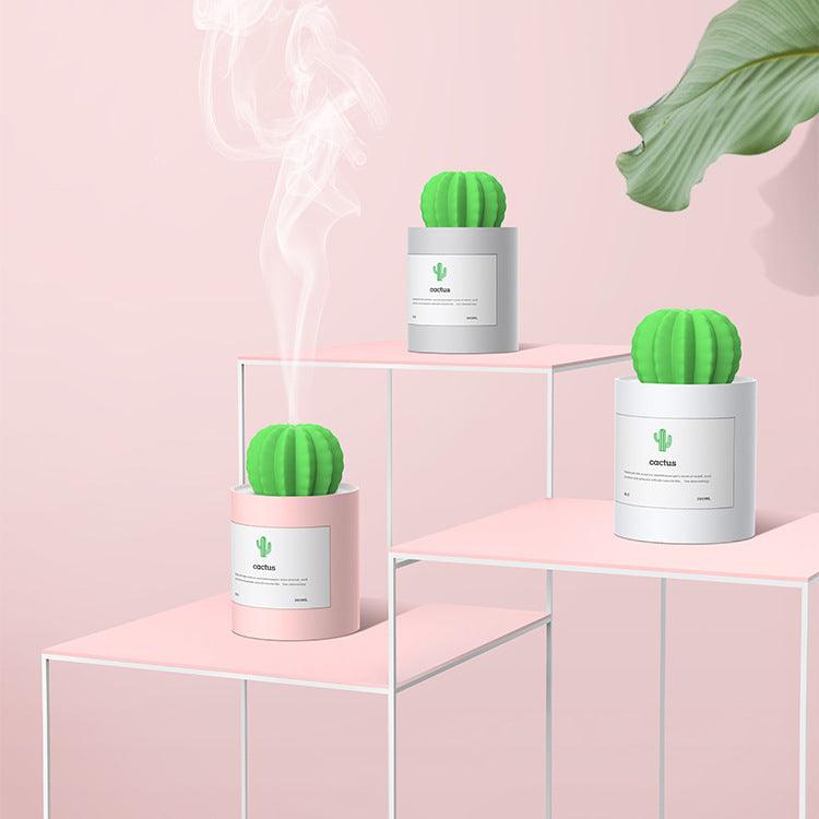 Exclusive Cactus Ultrasonic Aroma Essential Oil Diffuser — Grey — Size USB — Alternate View 7