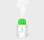Exclusive Cactus Ultrasonic Aroma Essential Oil Diffuser — Grey — Size USB — Side View